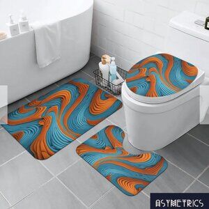 NEW Asymetrics Fusion Bathroom Toilet Set